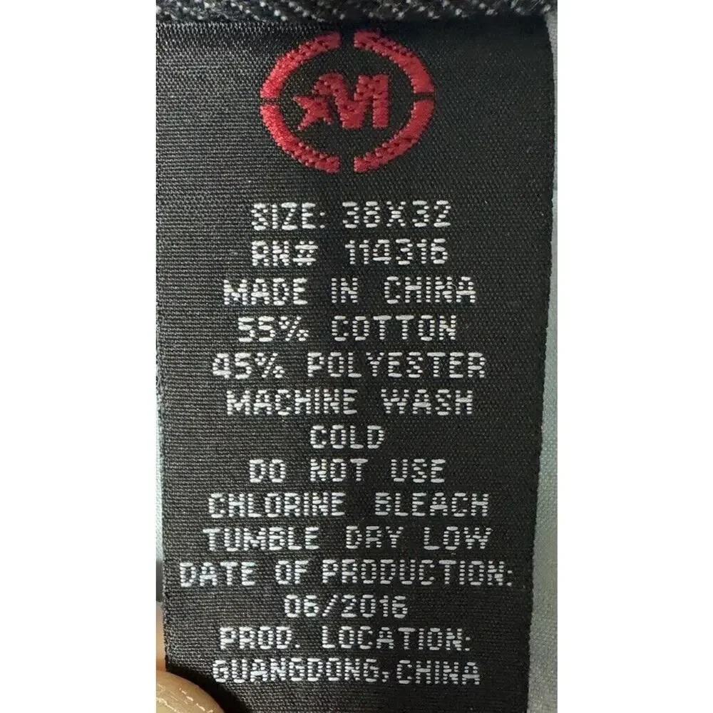 Mecca Men's Dark Wash Straight Leg Blue Denim Jeans - Size‎ 36x29*